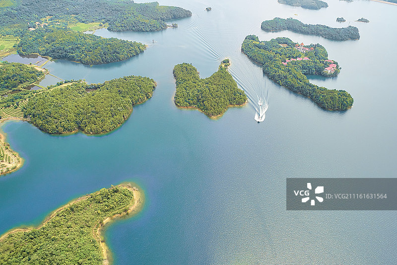 武汉黄陂木兰湖景色图片素材