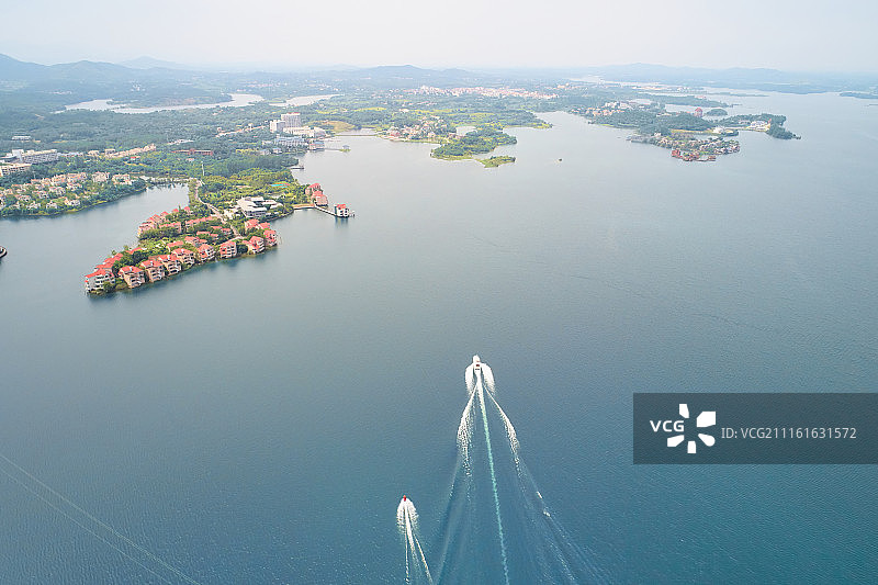 武汉黄陂木兰湖景色图片素材