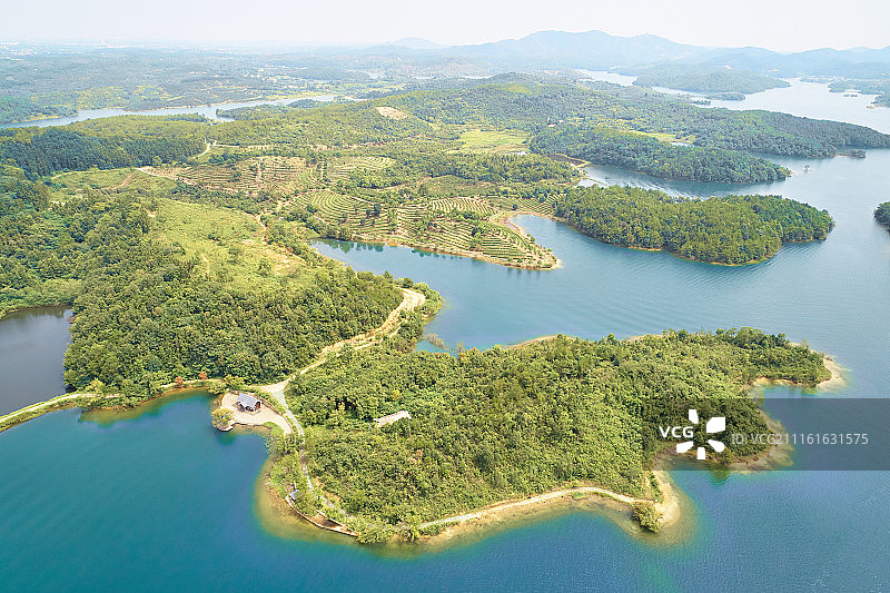 武汉黄陂木兰湖景色图片素材