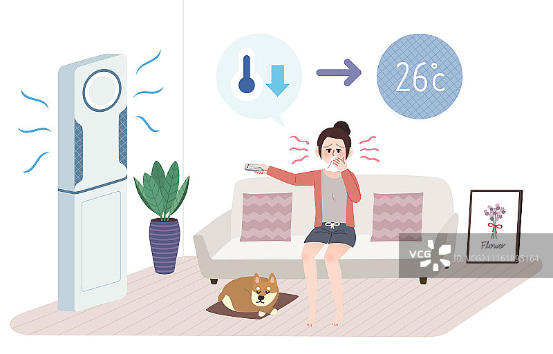 夏季疾病生活方式图片素材