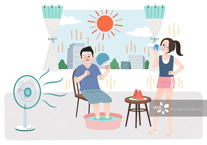 夏季疾病生活方式图片素材