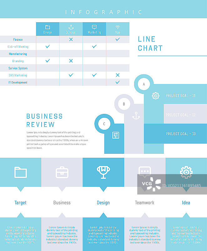 商业信息图表图片素材