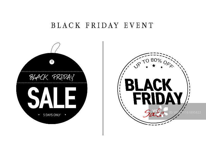 黑色星期五促销购物标签图片素材