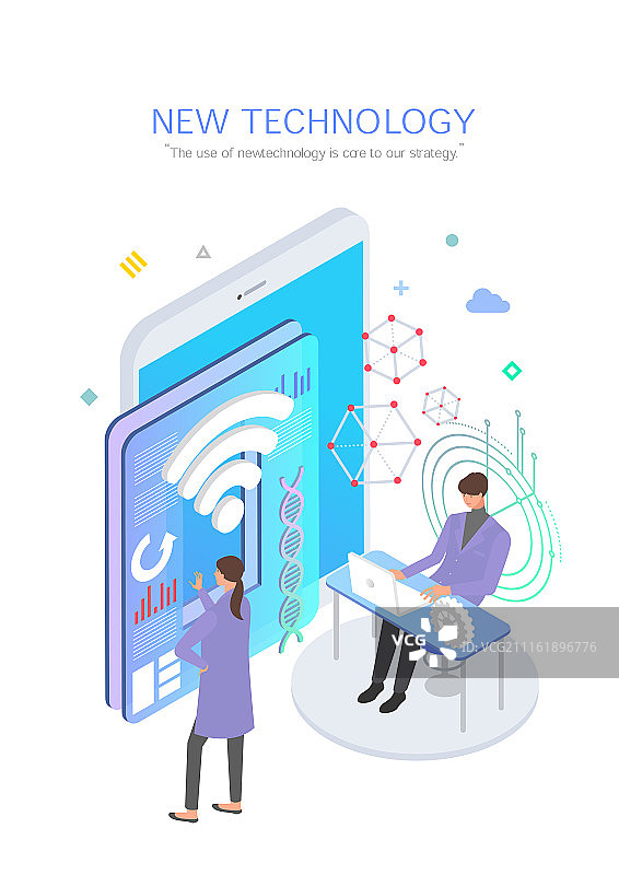 技术：第四次工业革命、新技术、概念研究图片素材