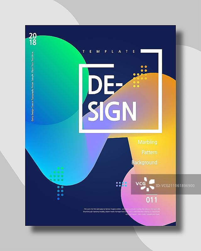 海报图案：几何形状彩色书籍封面图片素材