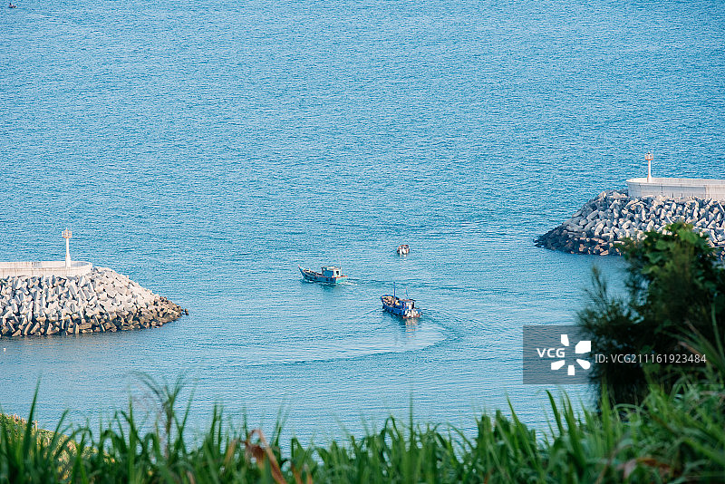 北麂岛和北麂岛的路上时光图片素材