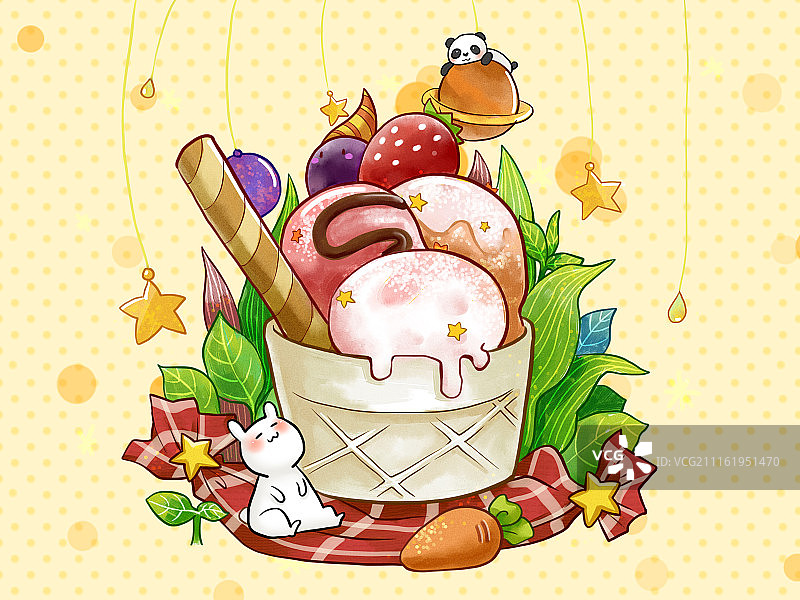 意式冰激凌图片素材