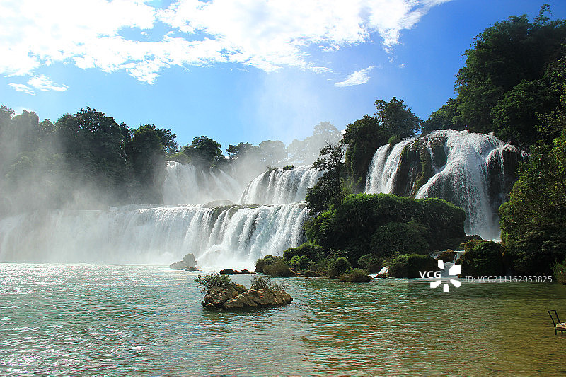 广西德天瀑布图片素材