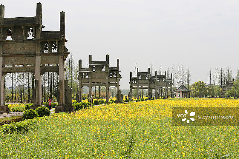 安徽省歙县棠樾牌坊群图片素材