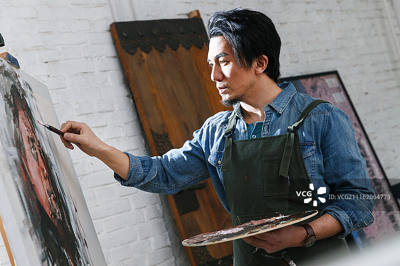 艺术家在绘画图片素材