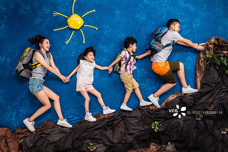 快乐家庭旅行图片素材