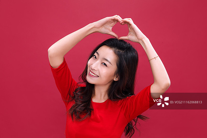 快乐的青年女人图片素材