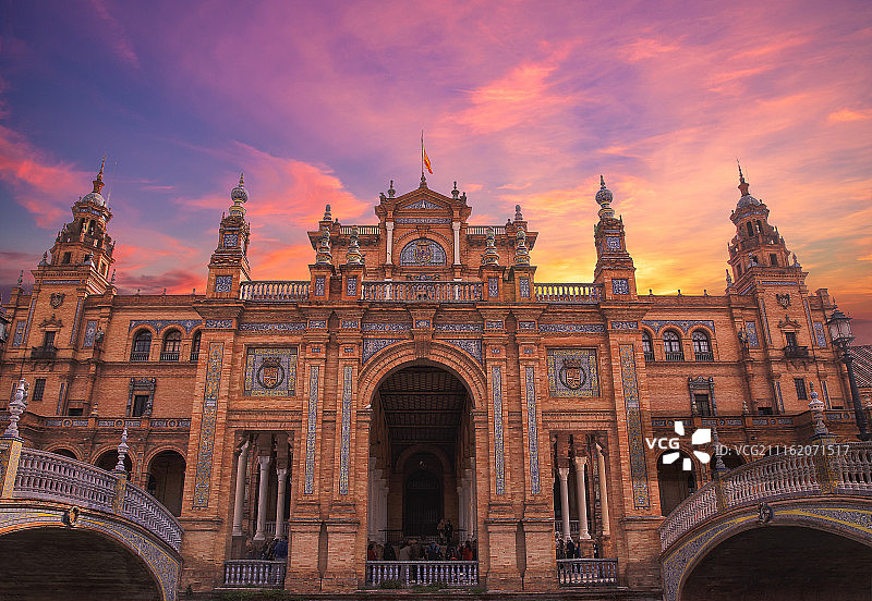 塞维利亚西班牙广场图片素材