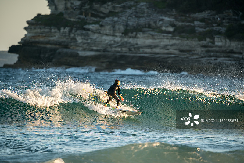 澳大利亚邦迪海滩冲浪图片素材