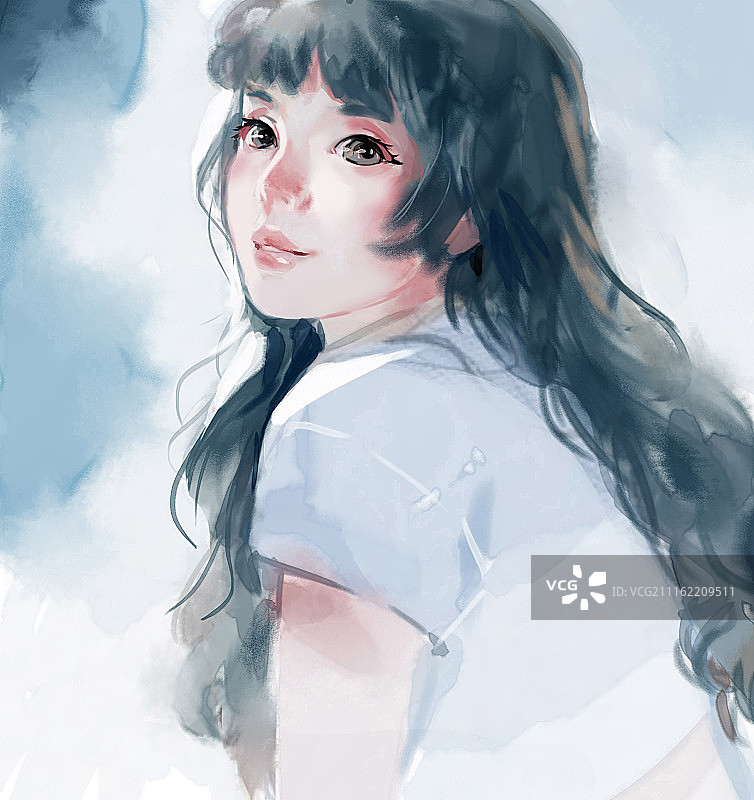 唯美插画图片素材