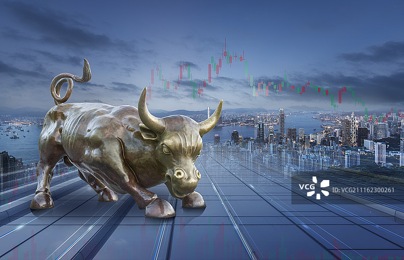 城市和金融概念图片素材