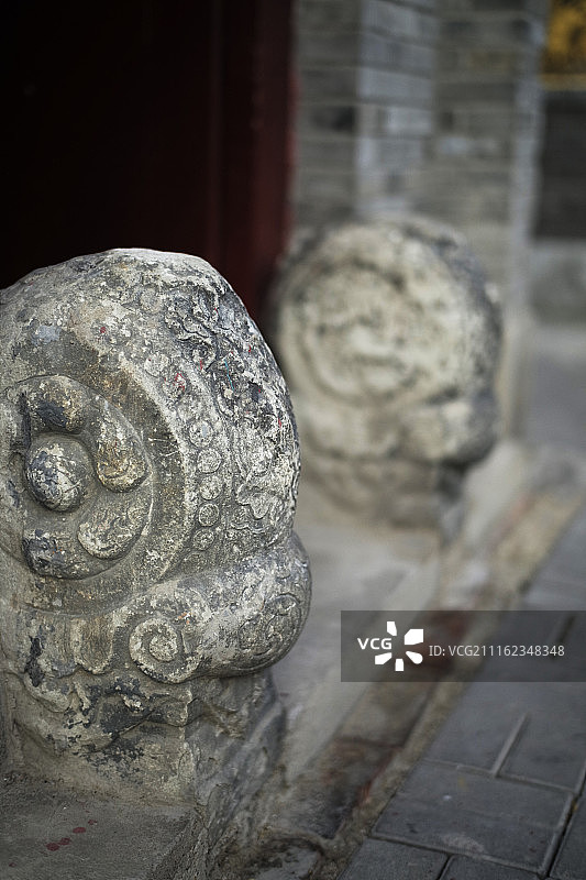 东方元素-老北京胡同门墩图片素材