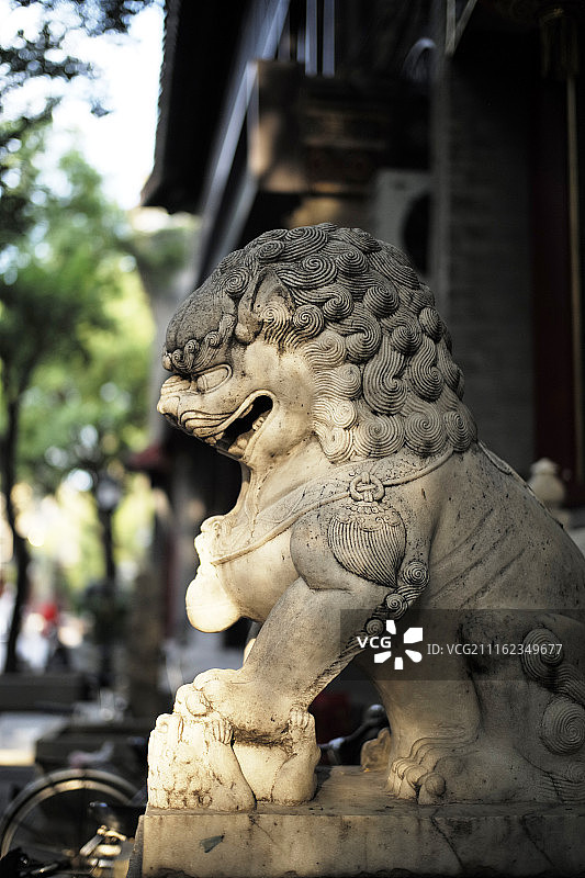 北京琉璃厂石狮图片素材
