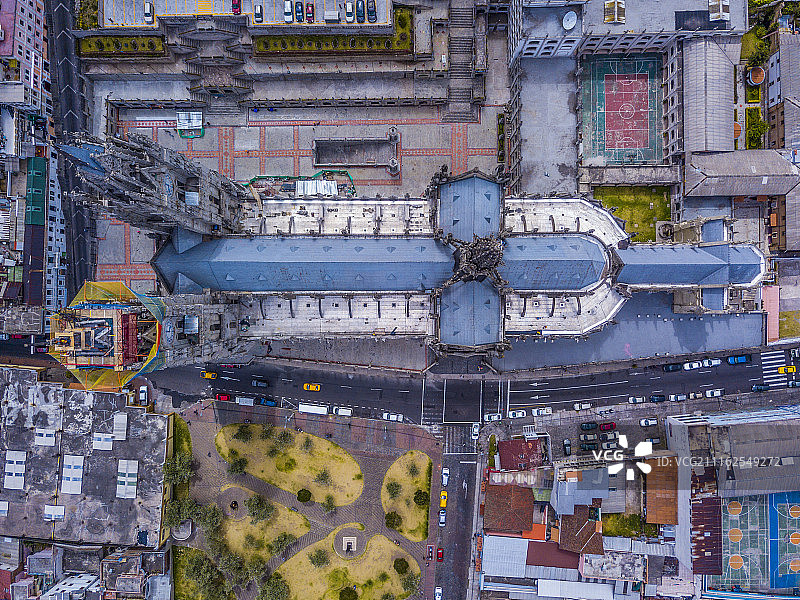 鸟瞰巴西利亚大教堂图片素材