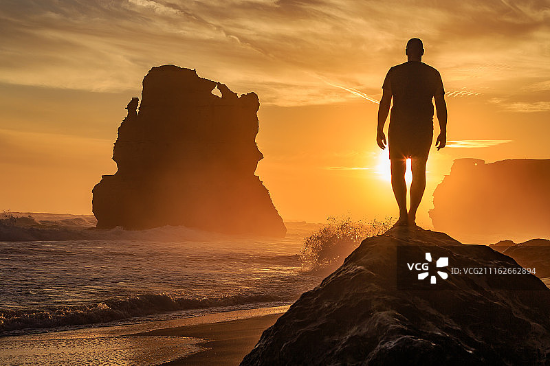 十二门徒吉布森台阶日落Gibson Step at sun图片素材