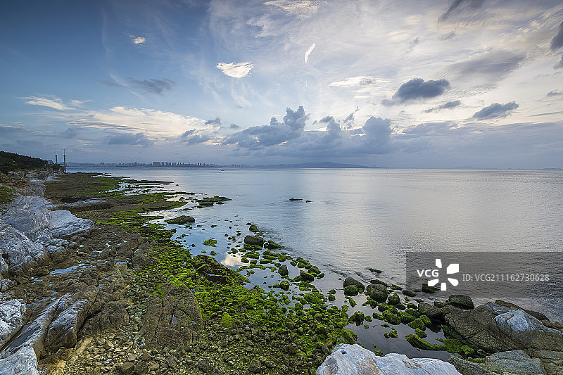 烟台养马岛海边风光图片素材