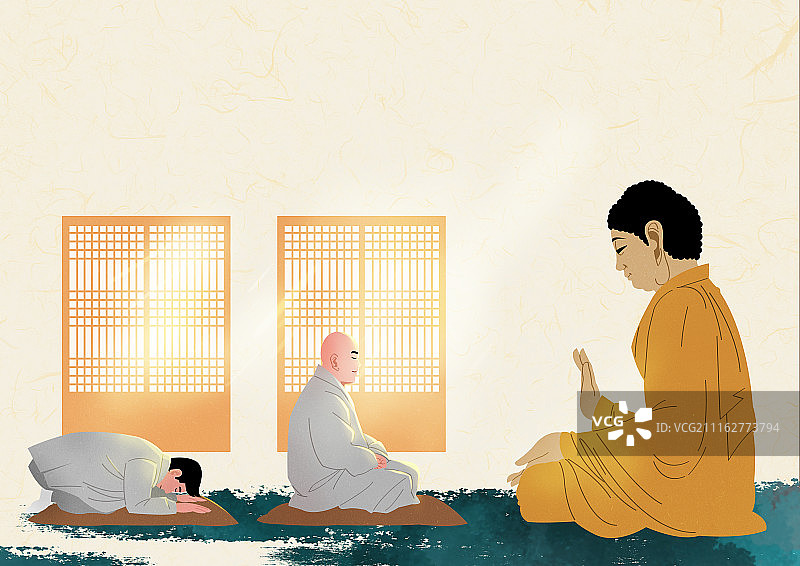 佛诞日插画矢量素材011图片素材