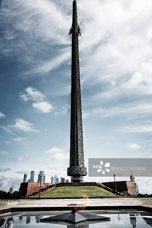 莫斯科胜利公园英雄纪念碑图片素材