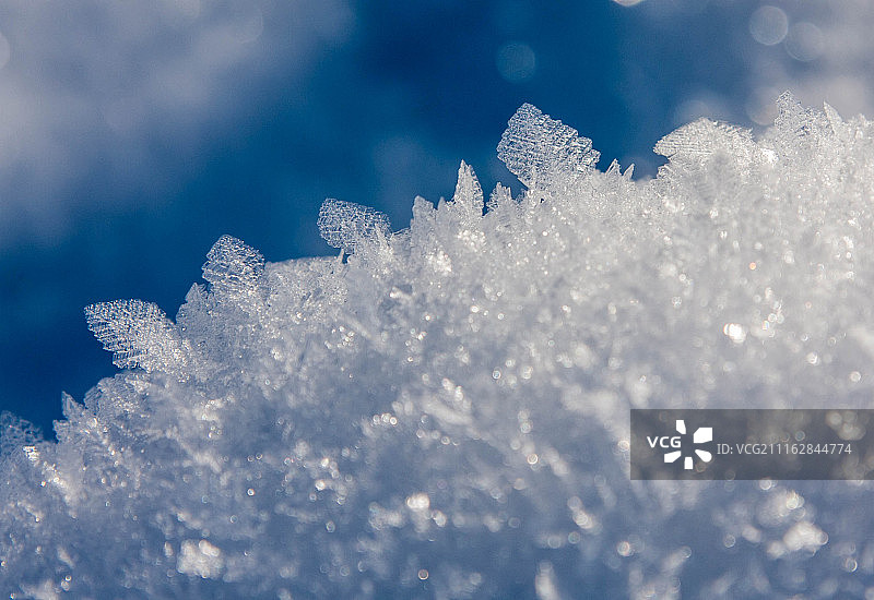 冰晶特写镜头图片素材
