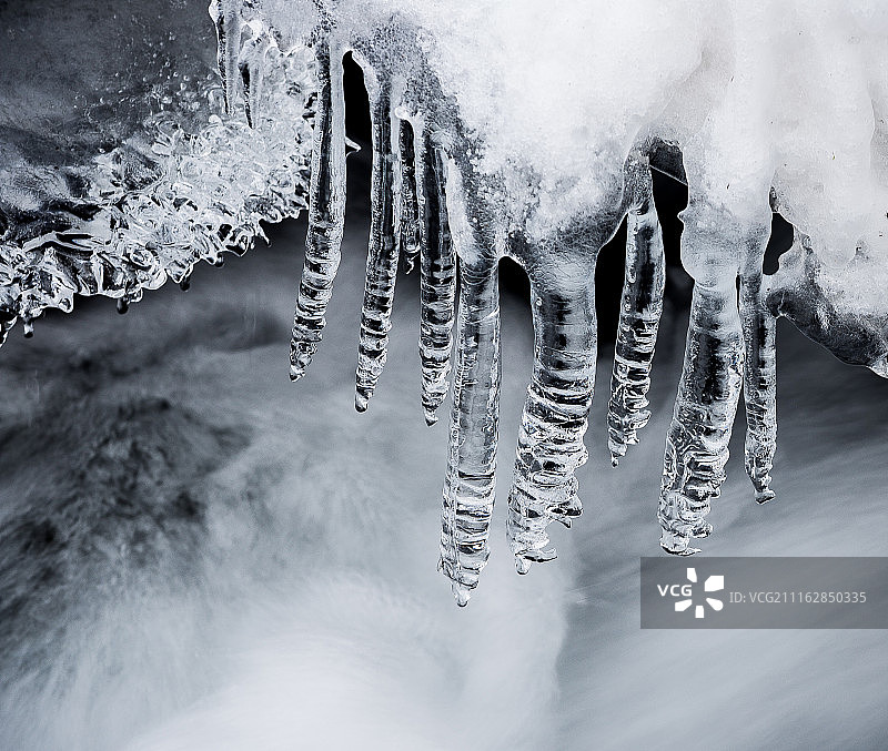 冰柱特写图片素材