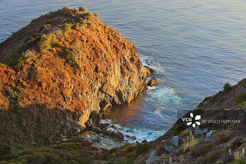 海滨小山景观图片素材
