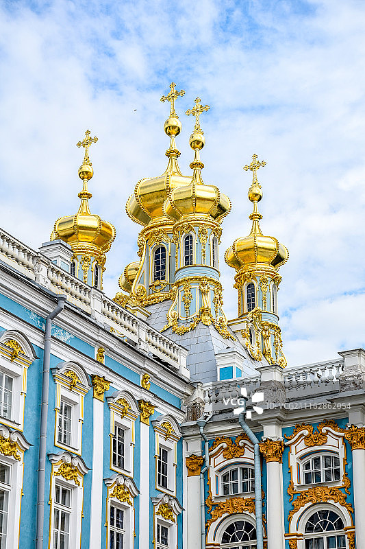 叶卡捷琳娜宫的复活教堂图片素材