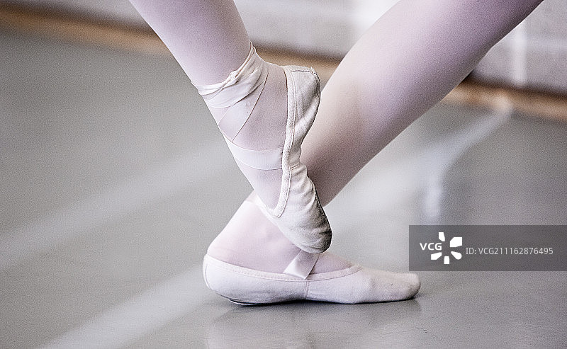 芭蕾舞演员的腿部景象图片素材