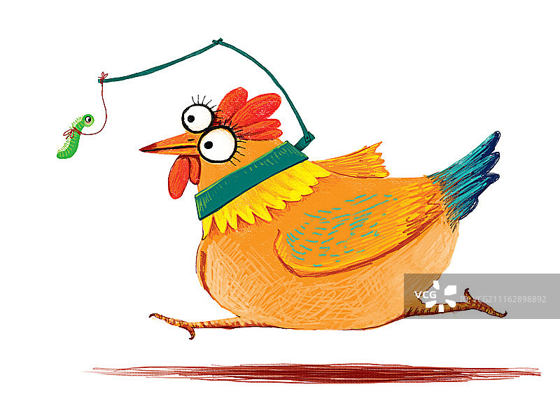 背景分离动物系列组图共3000多幅-母鸡和虫子图片素材