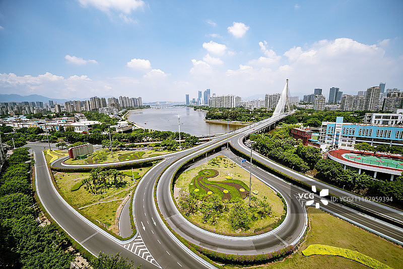 福州三县洲大桥图片素材