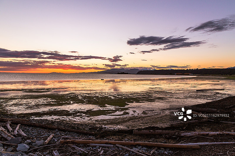 艾奥纳海滩日落图片素材