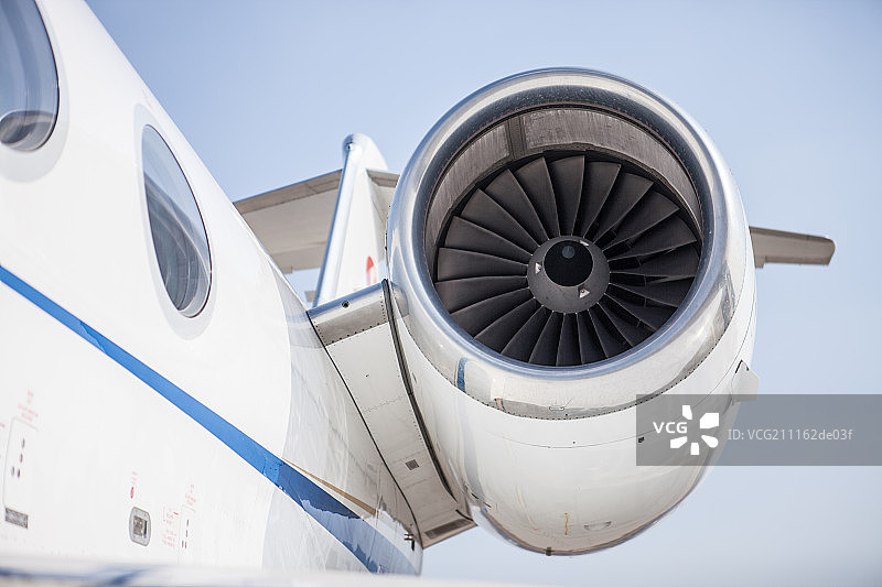 私人飞机发动机图片素材