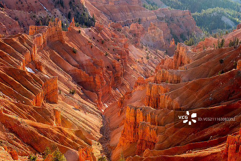 锡达布雷克斯国家纪念地的美丽山谷风光图片素材