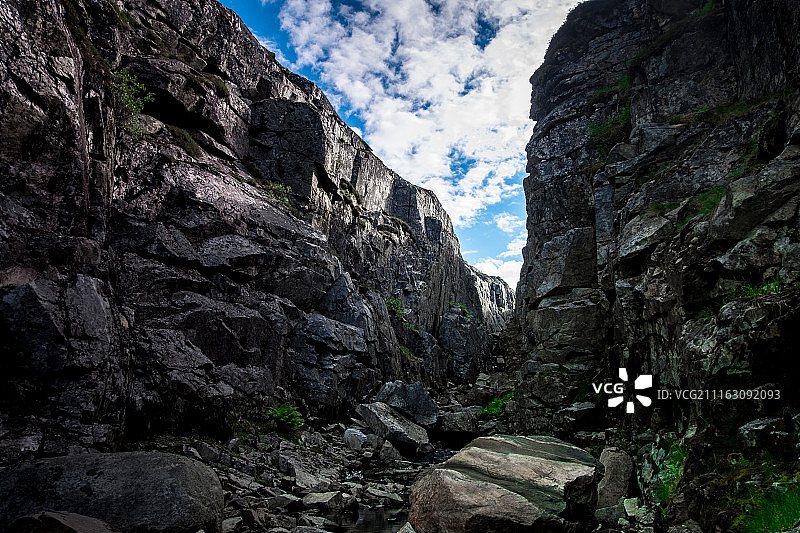 山间峡谷景色图片素材