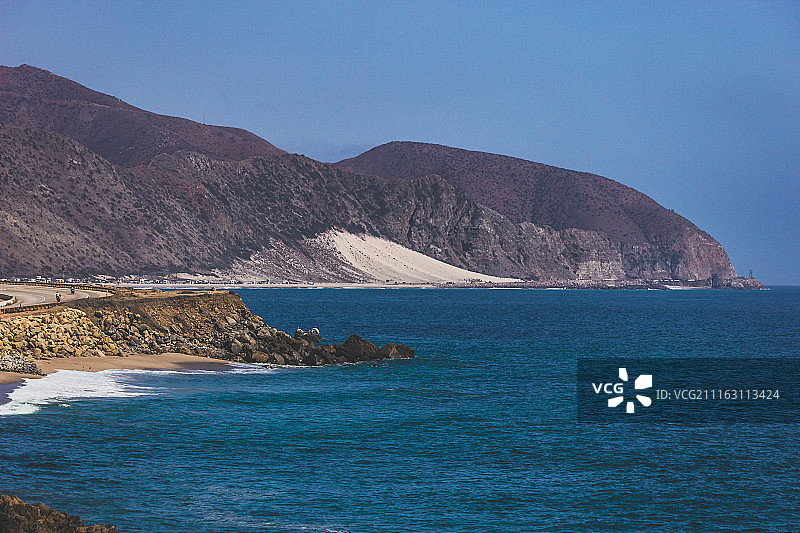 太平洋海岸公路标志性景观图片素材