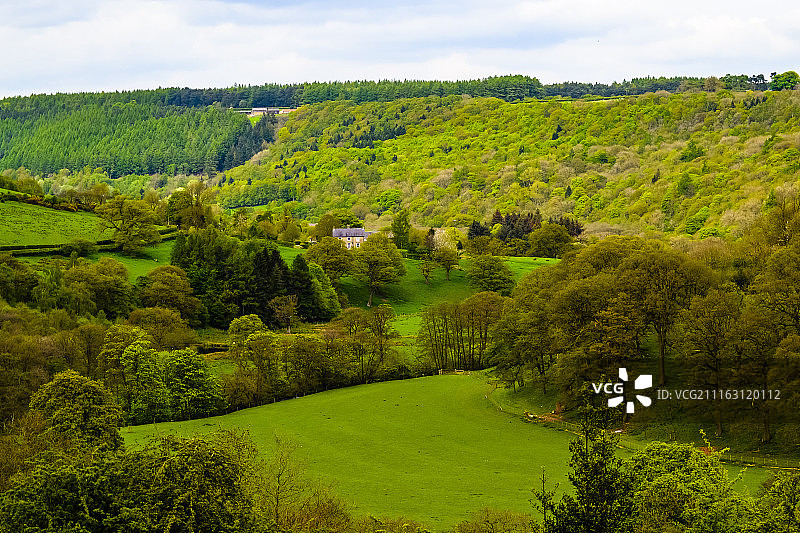 北约克沼地山谷景观图片素材