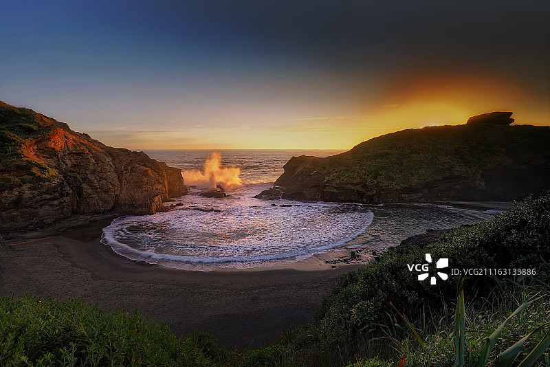 新西兰穆里怀海滩图片素材