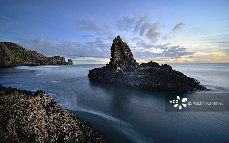 贝瑟尔斯崎岖的西海岸图片素材