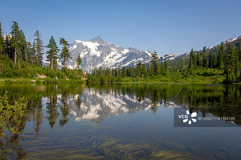 美国华盛顿州北喀斯喀特国家公园，舒克桑山风光图片素材