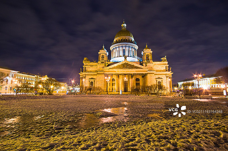 俄罗斯圣彼得堡的圣以撒大教堂图片素材