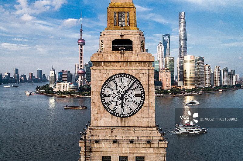 上海外滩建筑群航拍图片素材