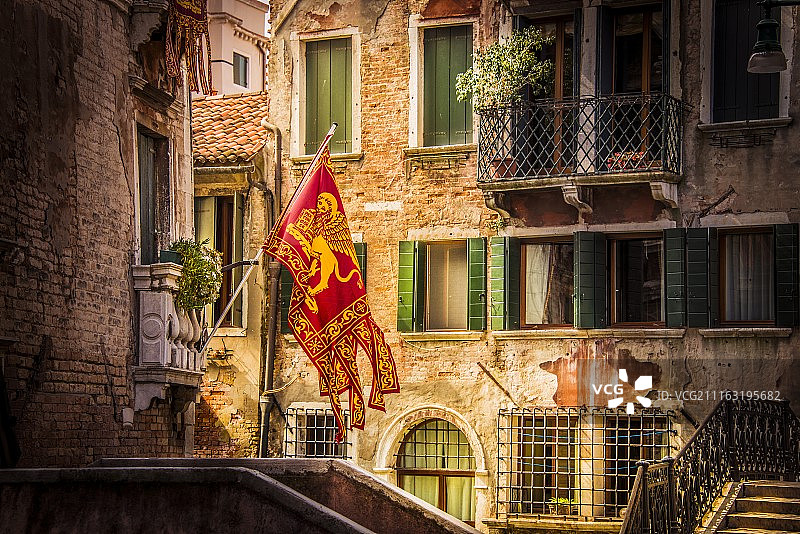 狮子飞翔，鸽子漫步！威尼斯图片素材