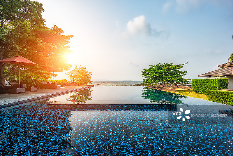 海边渡假酒店风光高清图图片素材