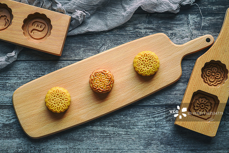 中秋佳节传统食品 月饼 中国传统文化图片素材