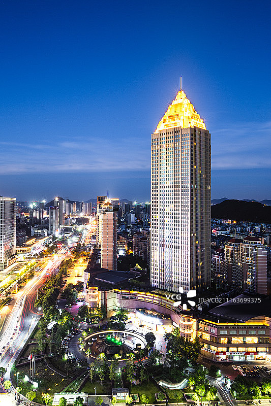 杭州萧山天际线图片素材