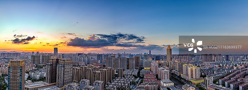 杭州萧山天际线图片素材